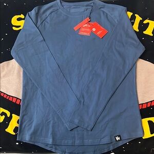 YoungLA Blue Long Sleeve Tee Casual Comfort